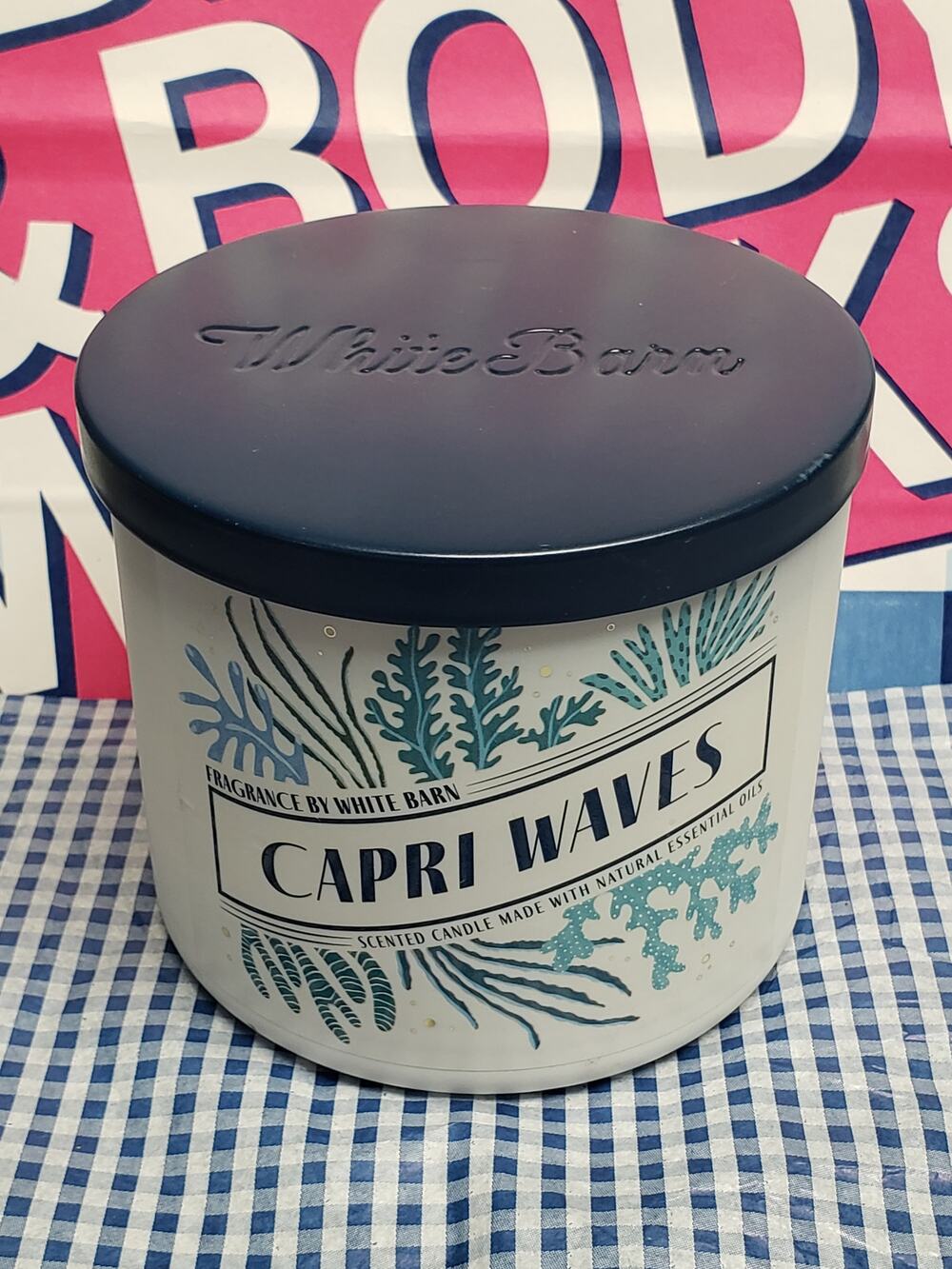 BBW Capri Waves Large 3 Wick Candle Home Fragrance Decor